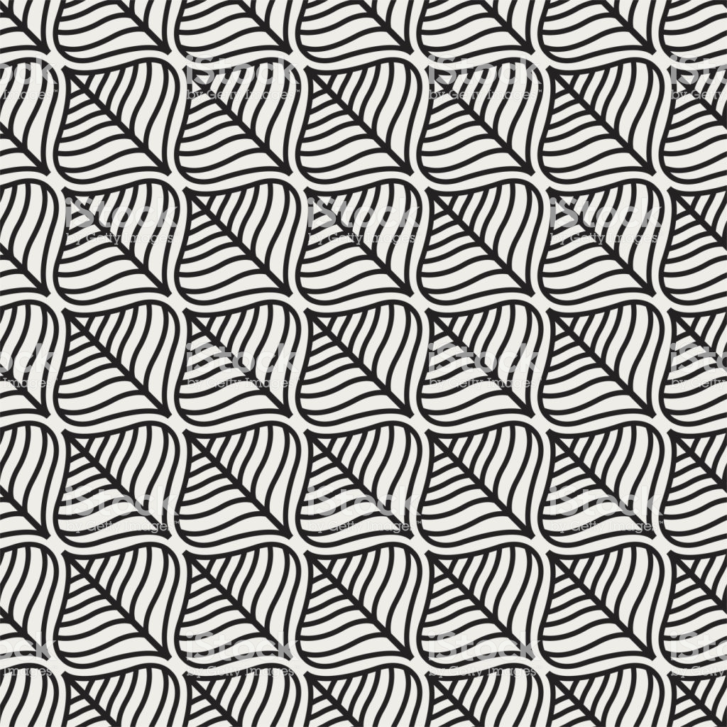 Decorative Leaves Seamless Pattern Continuous Leaf Background