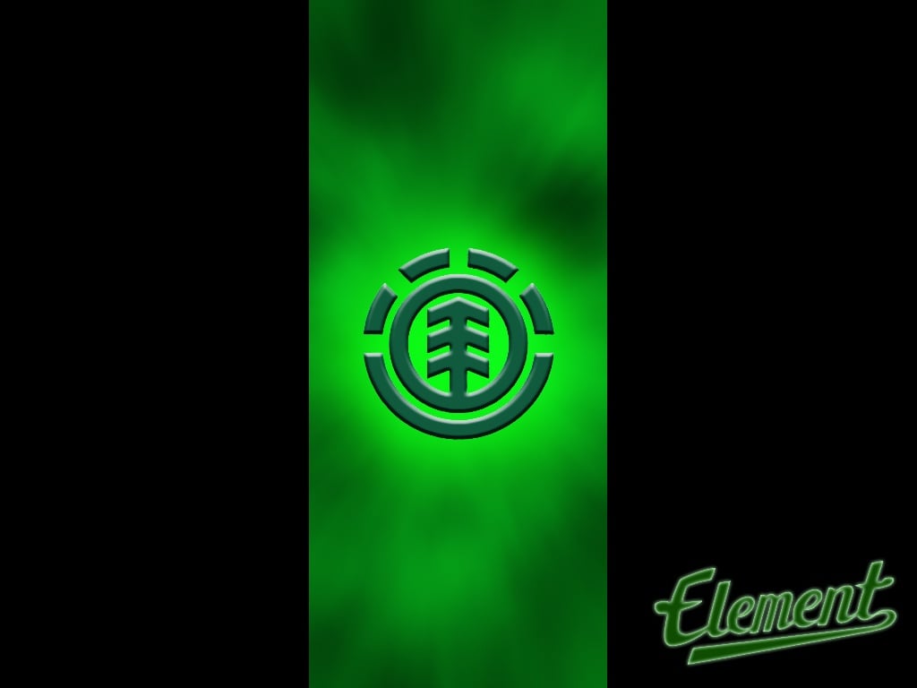 Skateboarding Wallpapers Element Skateboards Green Logo 1024x768