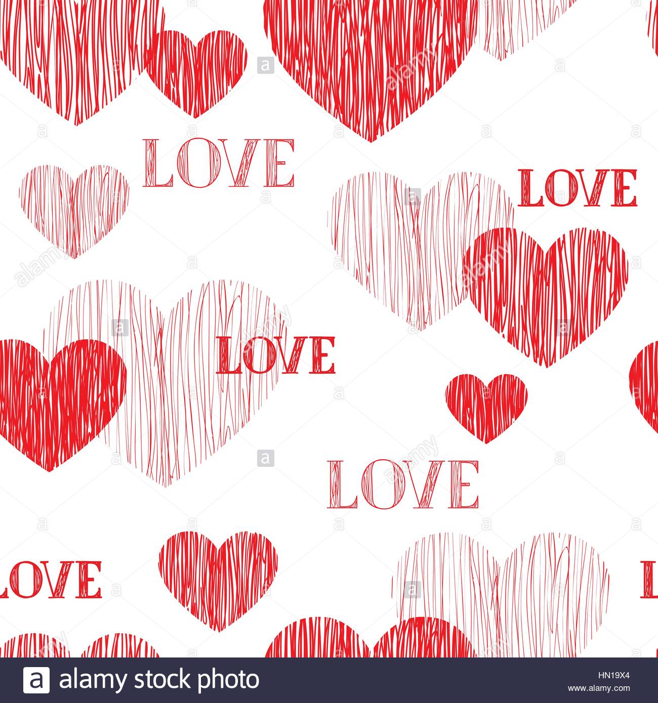 Love Heart Seamless Pattern Happy Valentines Day Wallpaper