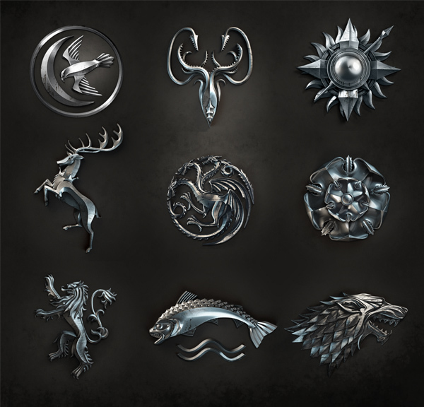 Game Of Thrones House Crests Wallpaper Wide Collections