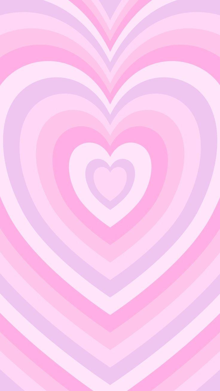Phone Wallpaper Background Lock Screen Pastel Pink Hearts
