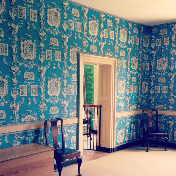 Oh My Lord This Wallpaper The Wythe House Williamsburg Va Via