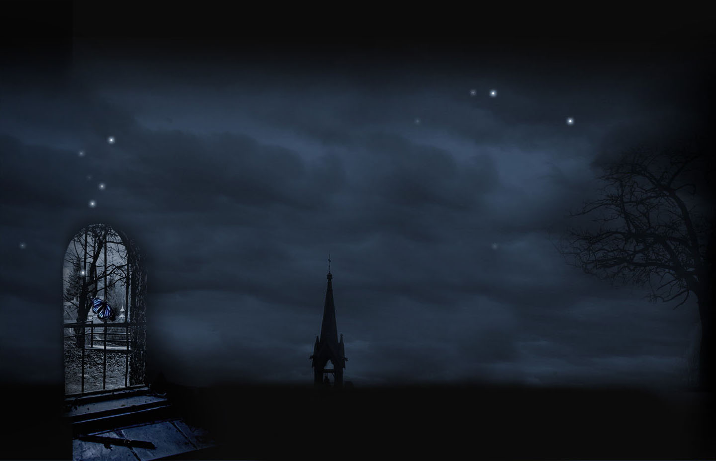Darkened Castle Wallpaper And Background Image