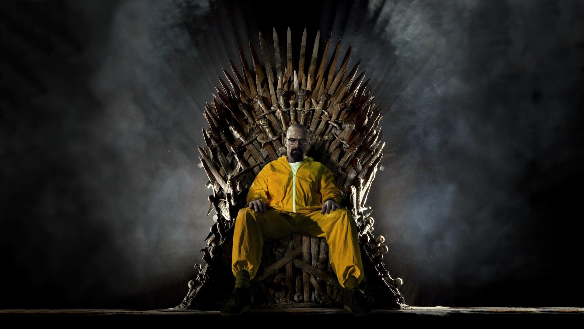 Walter White on the Iron Throne[Breaking Bad Wallpaper