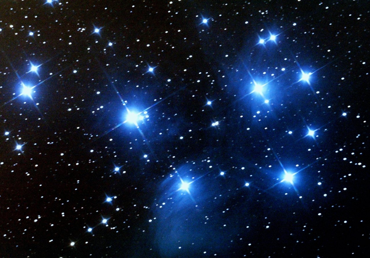 Pleiades Star Cluster By Izoold