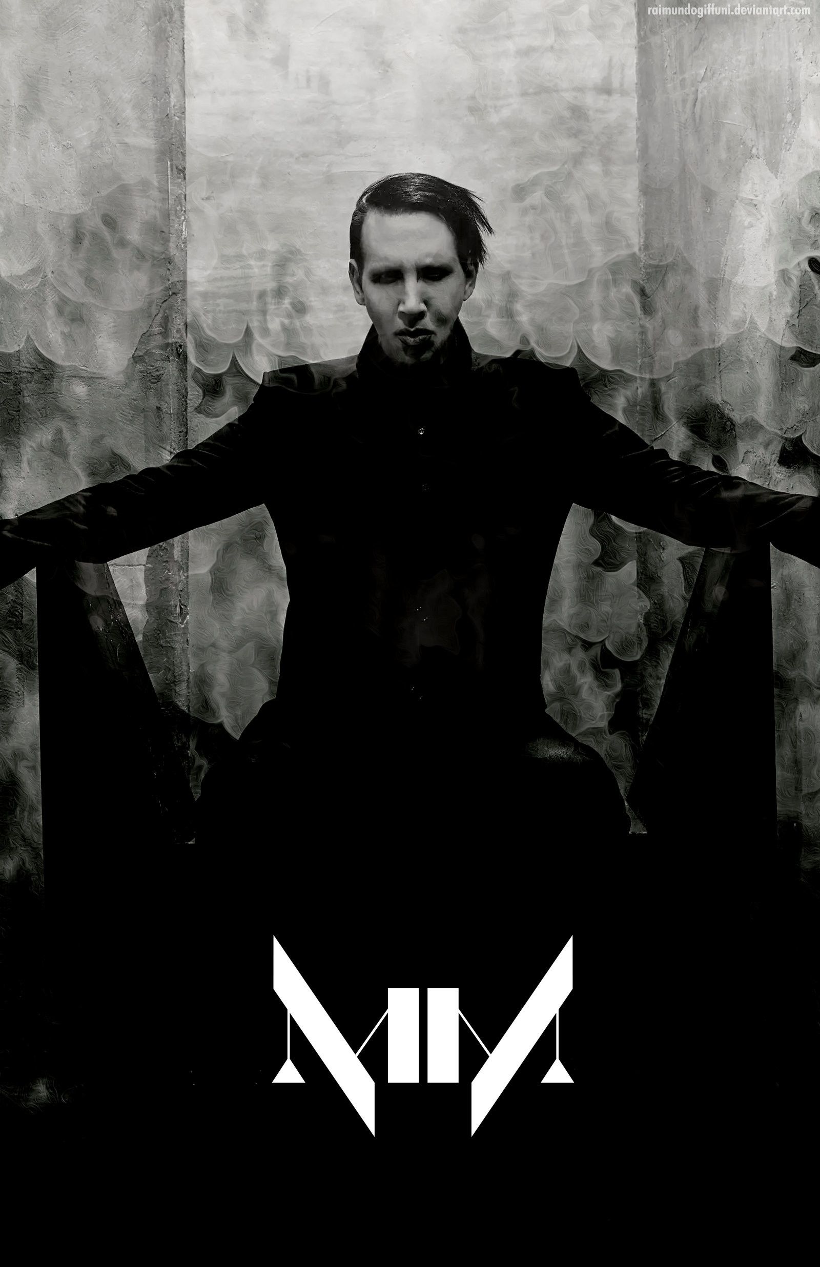 Marilyn Manson iPhone Wallpaper Top