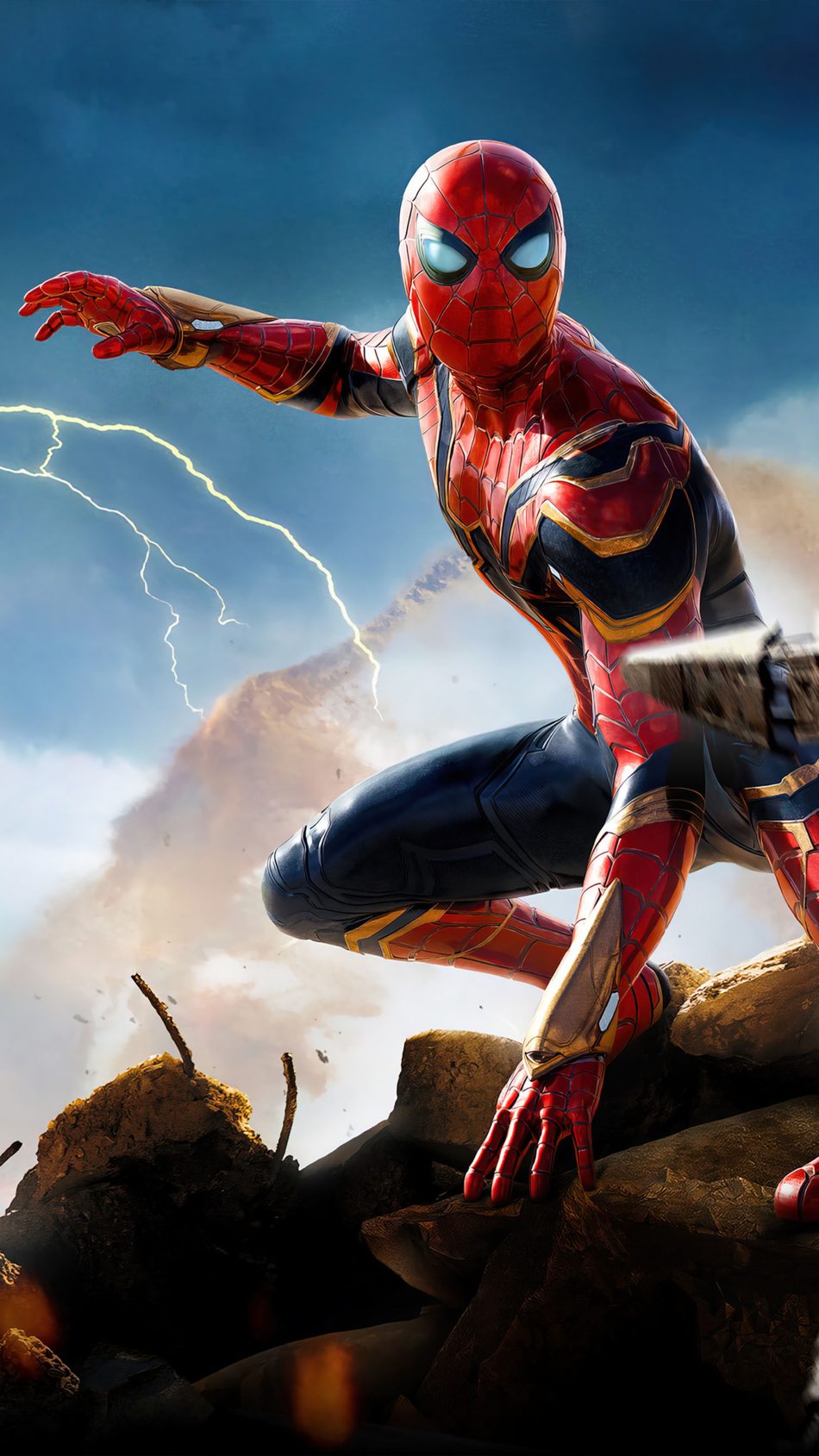 Spider Man Thunder In No Way Home 4K Ultra HD Mobile Wallpaper 950x1689