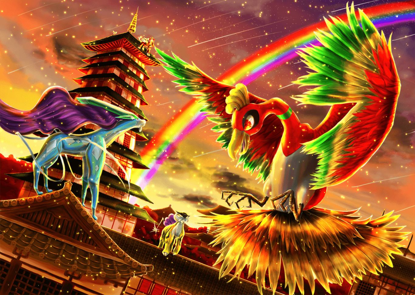 Ho Oh Wallpaper Top Background
