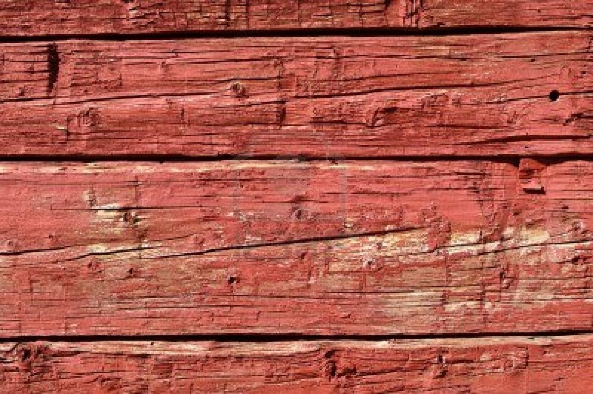 Wood Background Red Barn