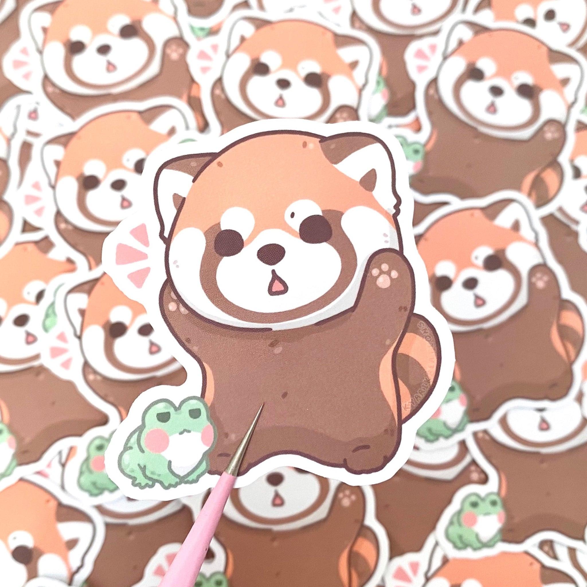 Red Panda And Froggy Stickers Kyarikreations