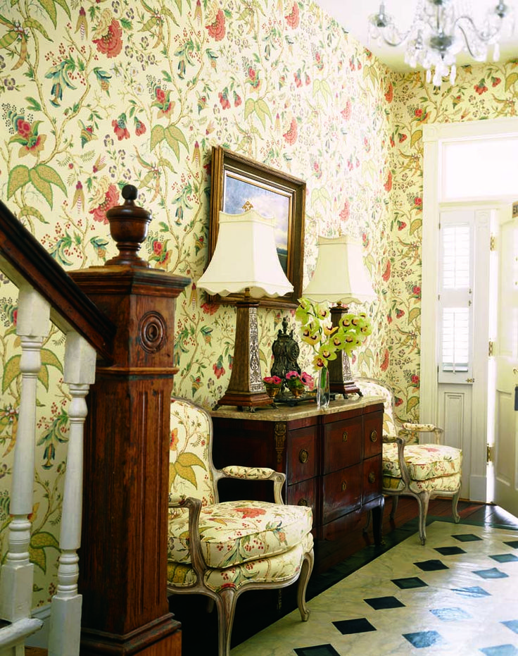 Wallpaper In Cream From The Tea House Collection Thibaut