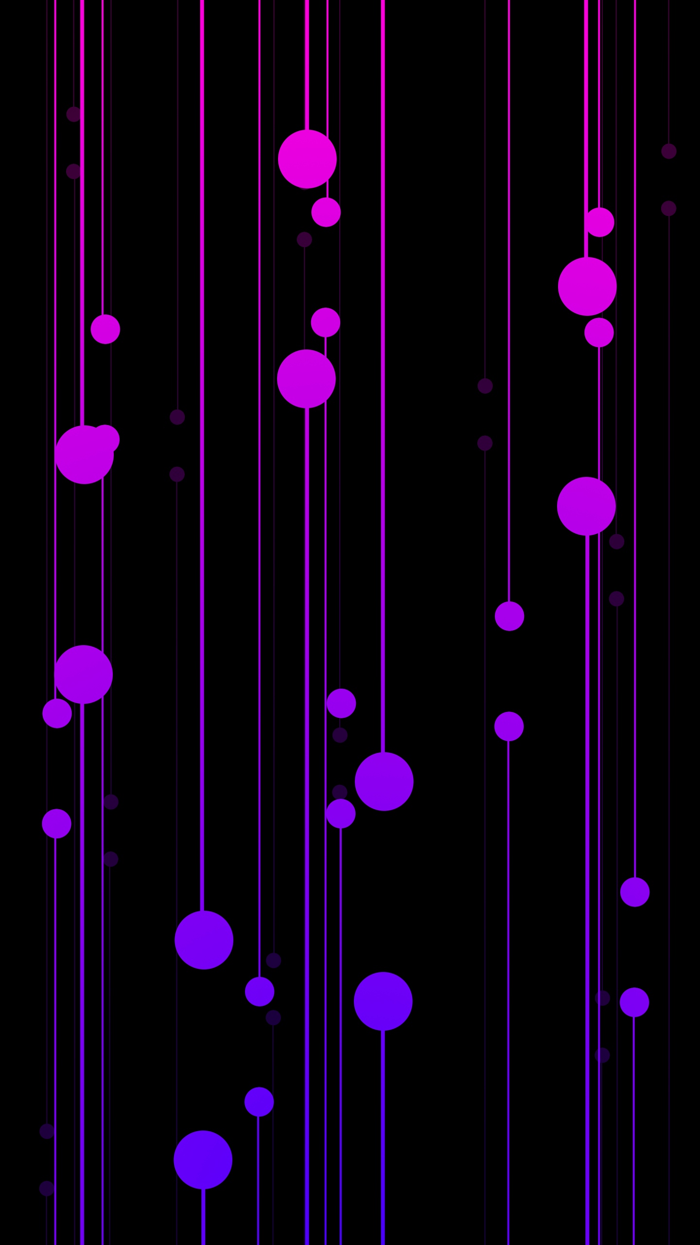Wallpaper Circles Lines Lilac Shapes QHD