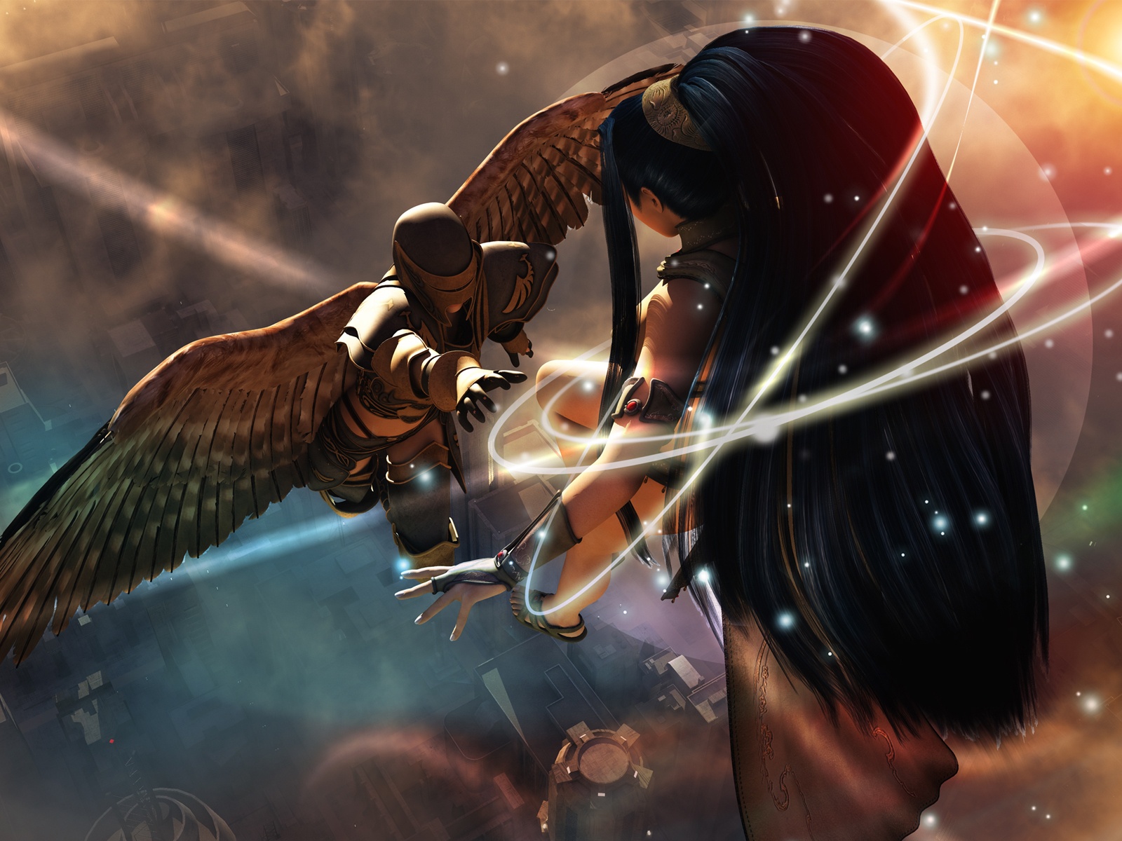 Angels Warriors 3d Graphics Fantasy Girls Angel Wallpaper