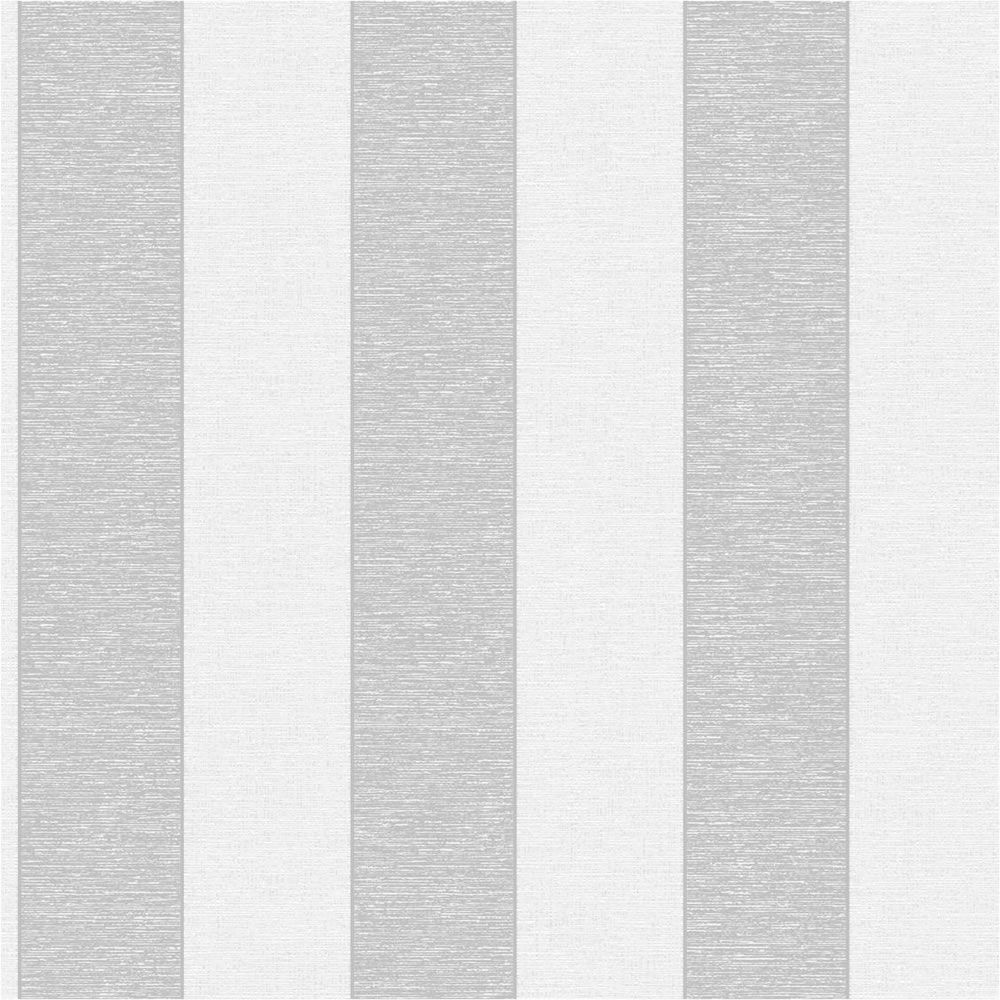 Decor Supplies Grey Metallic Silver Fd40192 Torino Stripe
