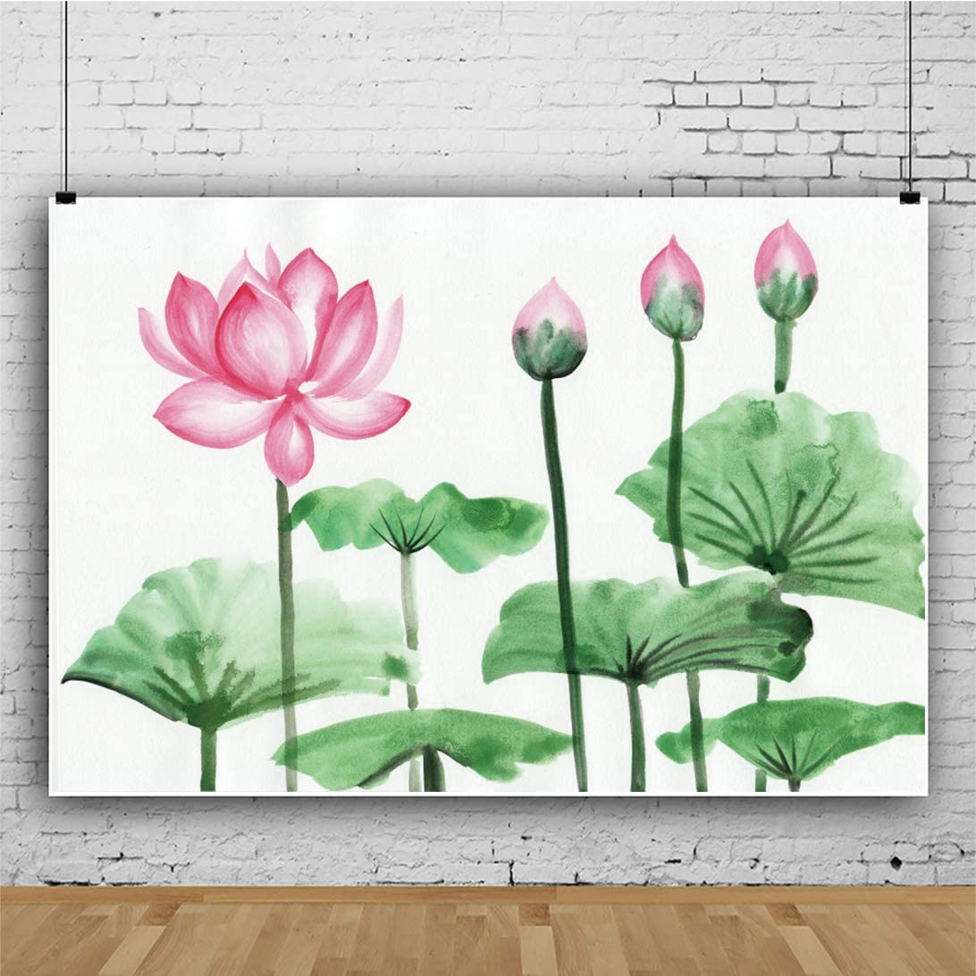 Amazon Aofoto Pink Lotus Flowers Background Beautiful