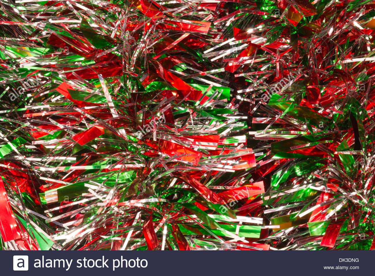 Red Green And Silver Christmas Garland