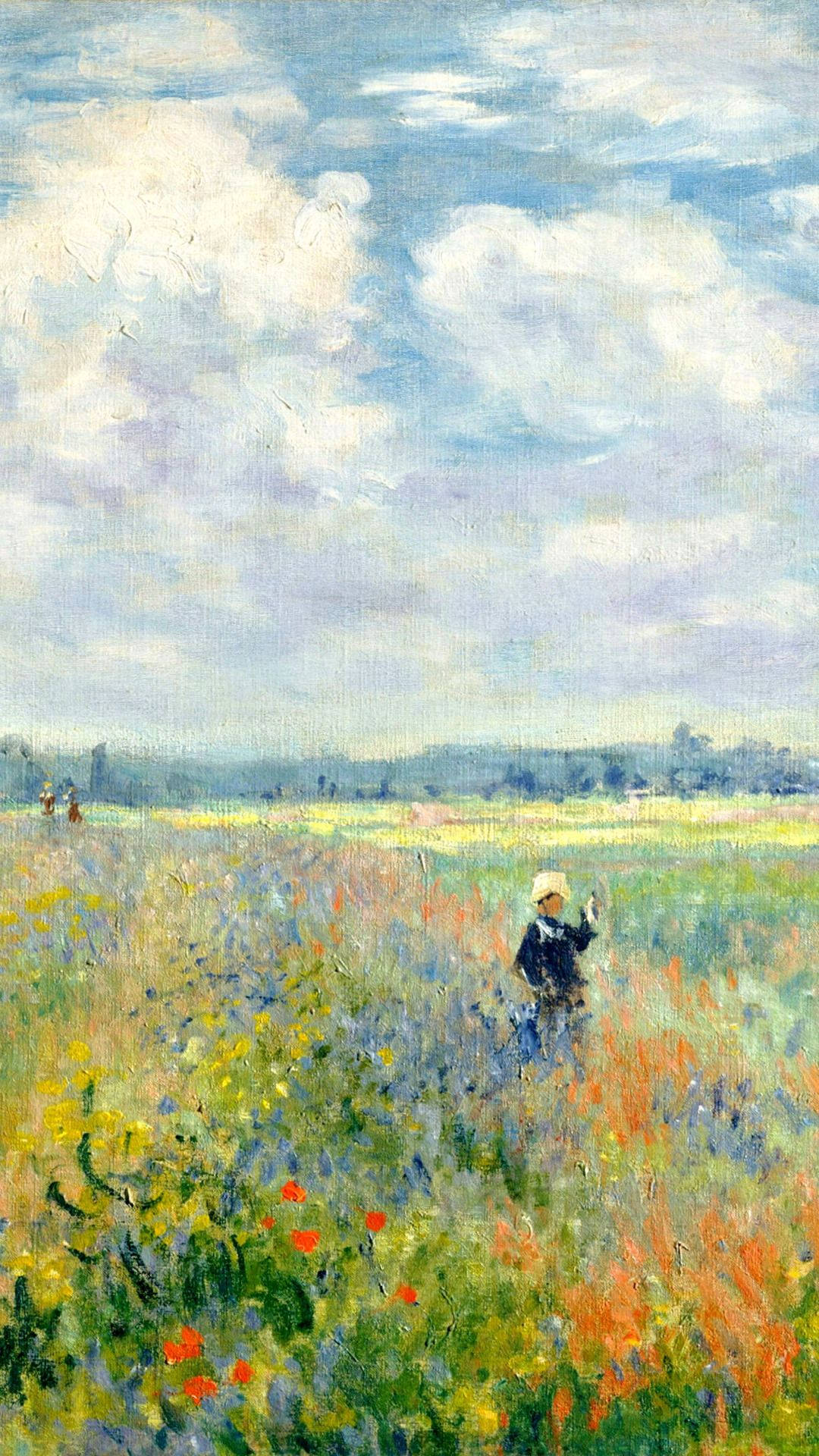 Poppy Fields Impressionist Painting H29fmwl6nowt20jy Wallpaper