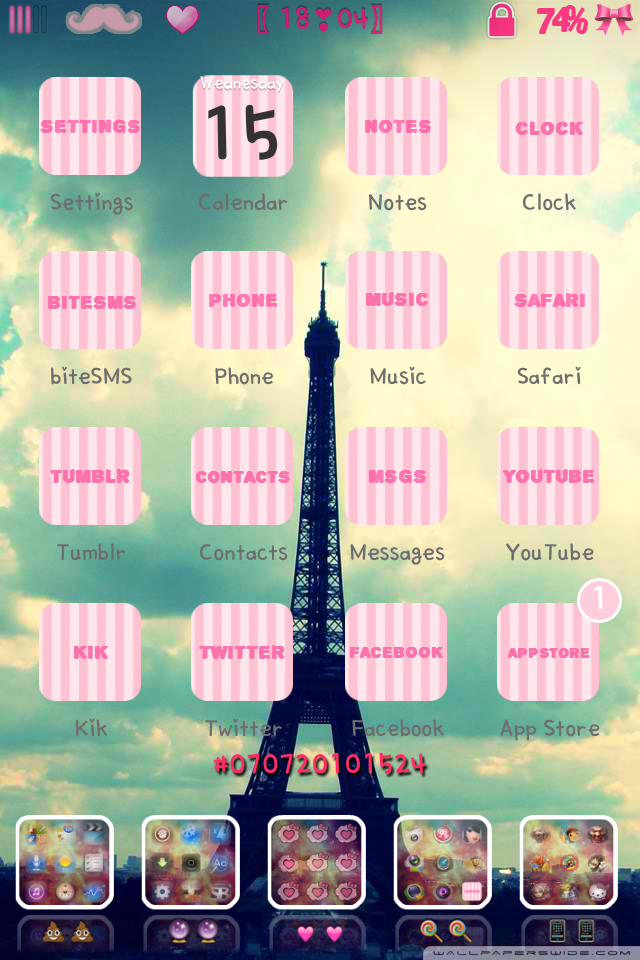 Cute iPhone Themes August