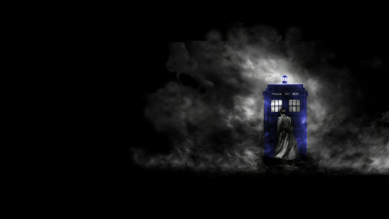 Tardis Doctor Who Selective Coloring Tenth Wallpaper