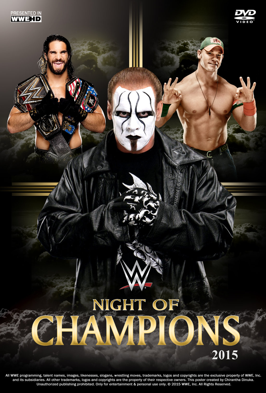 Wwe Night Of Champions Poster By Chirantha