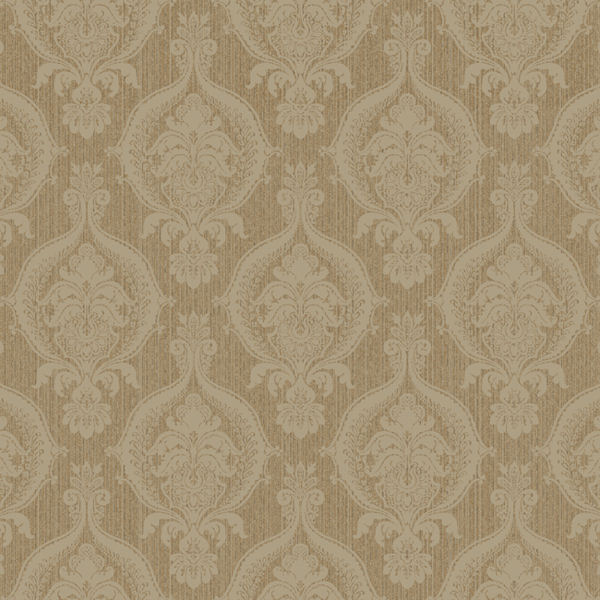 Metallic Gold and Beige Weave Damask Wallpaper   Wall Sticker Outlet