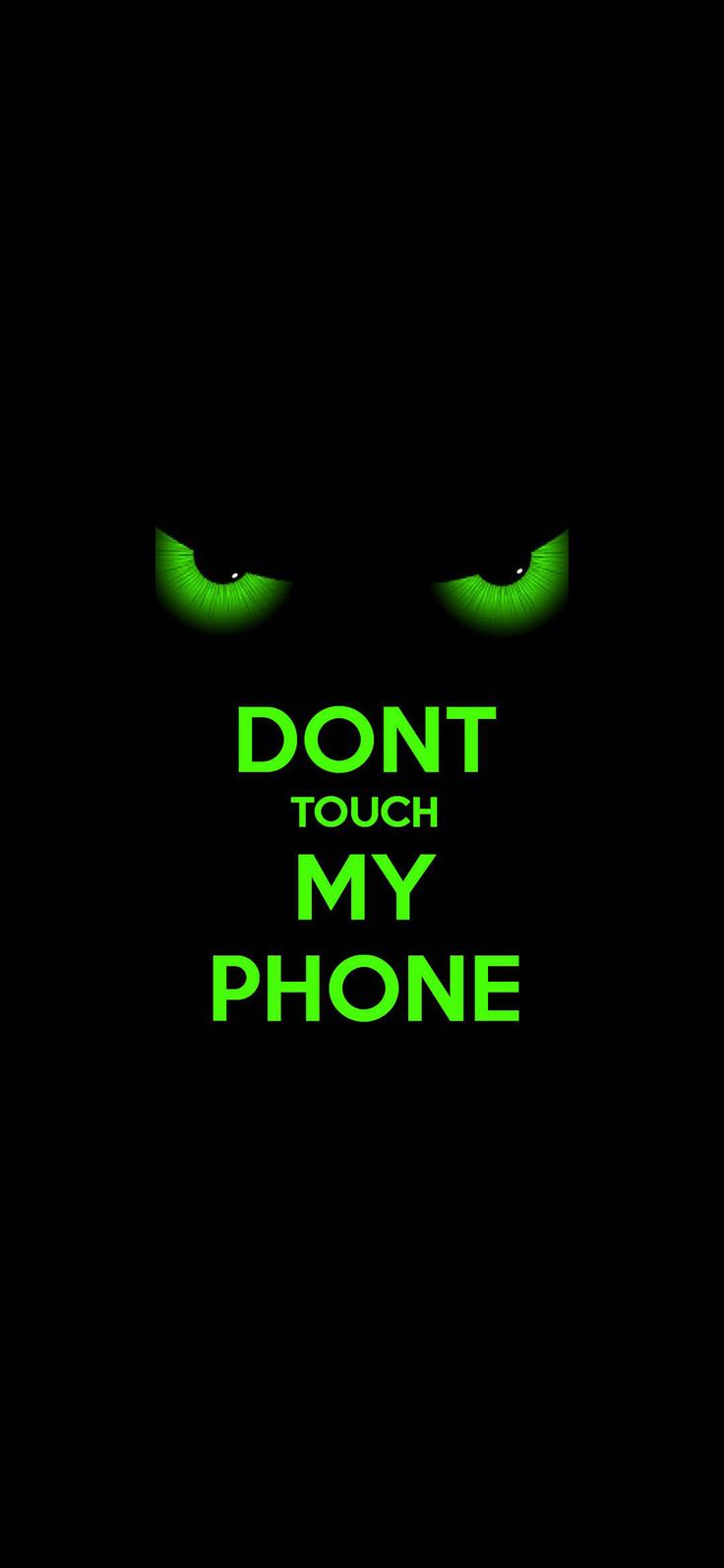 Dont Touch Scary Lock Screen Wallpaper