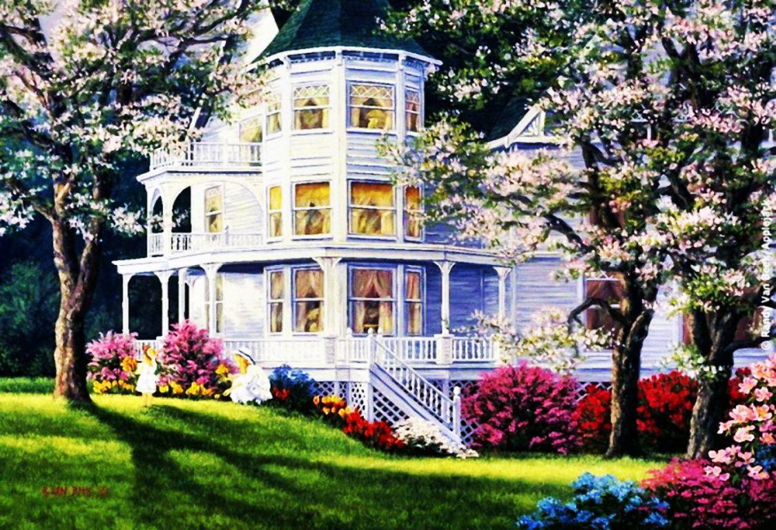 42 Country Cottage Wallpaper On WallpaperSafari   Z4d1AZ 