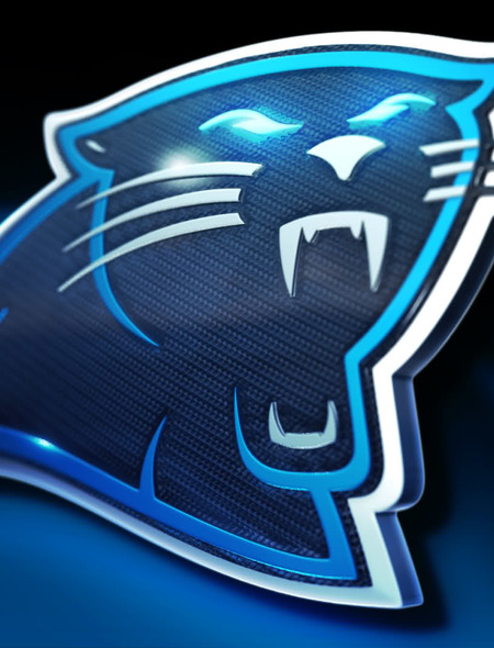 Carolina Panthers Glowing Wallpaper for Nook HD