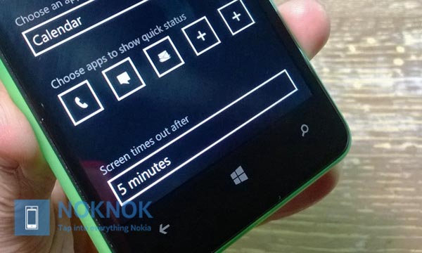 Nokia Lumia Screen Time Out