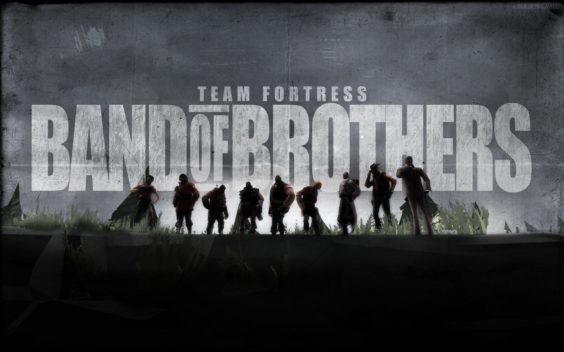 Team Fortress Band Of Brothers Red Tf2 Wallpaper