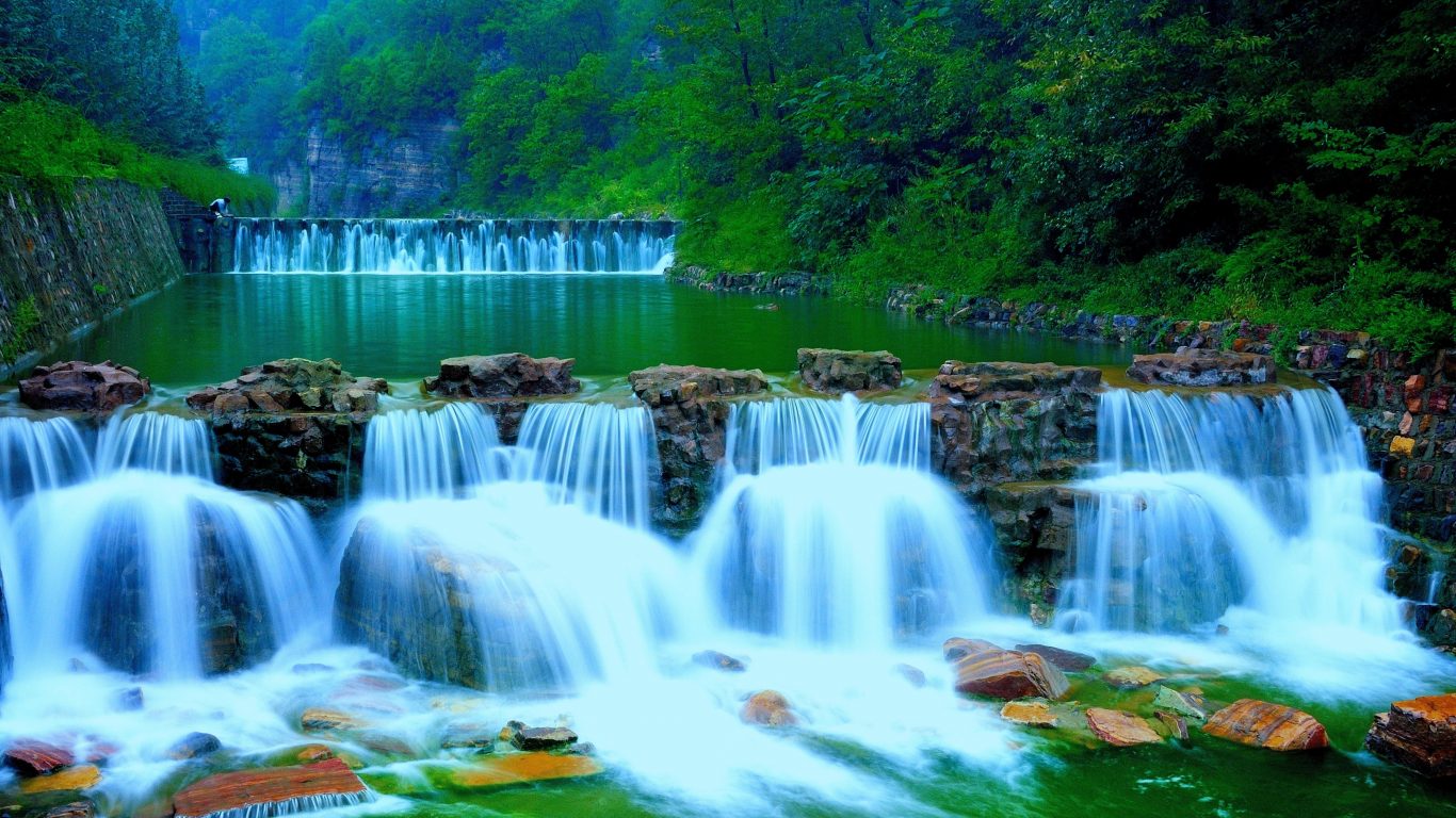 Free Rainforest Waterfall Wallpapers Images at Landscape Monodomo