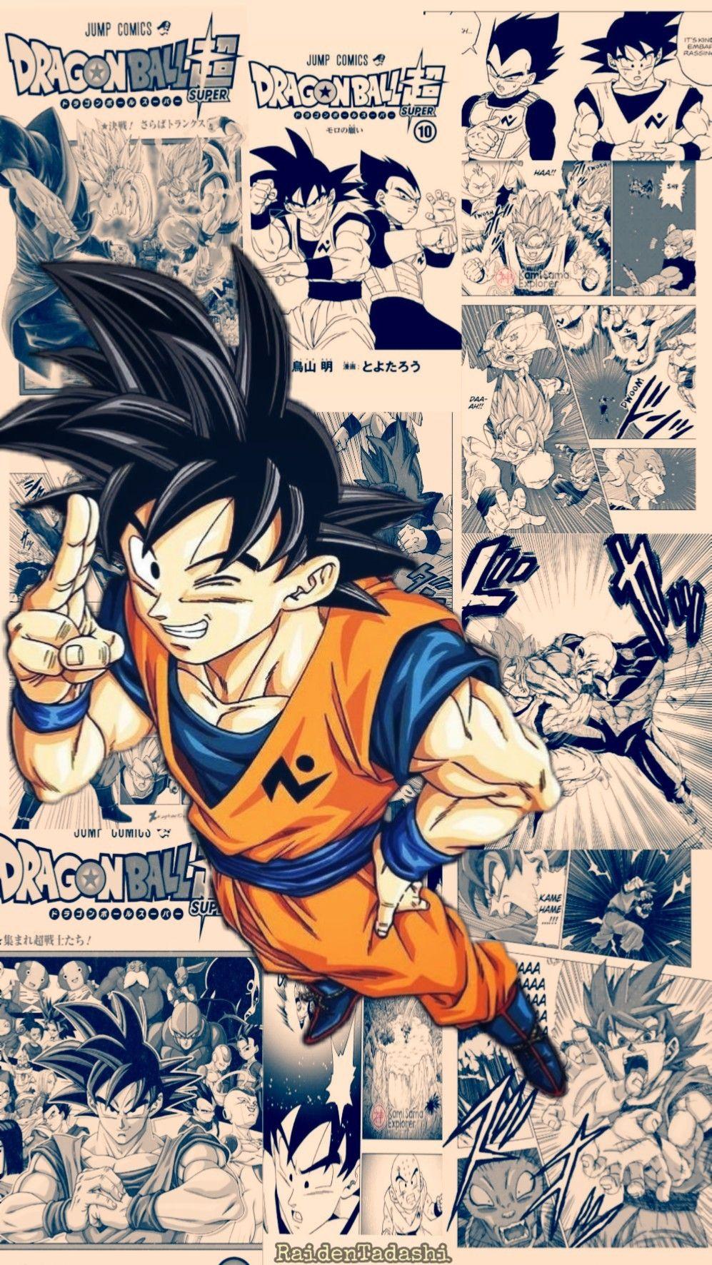 Goku MUI Manga Panel, anime, dragon ball, HD phone wallpaper