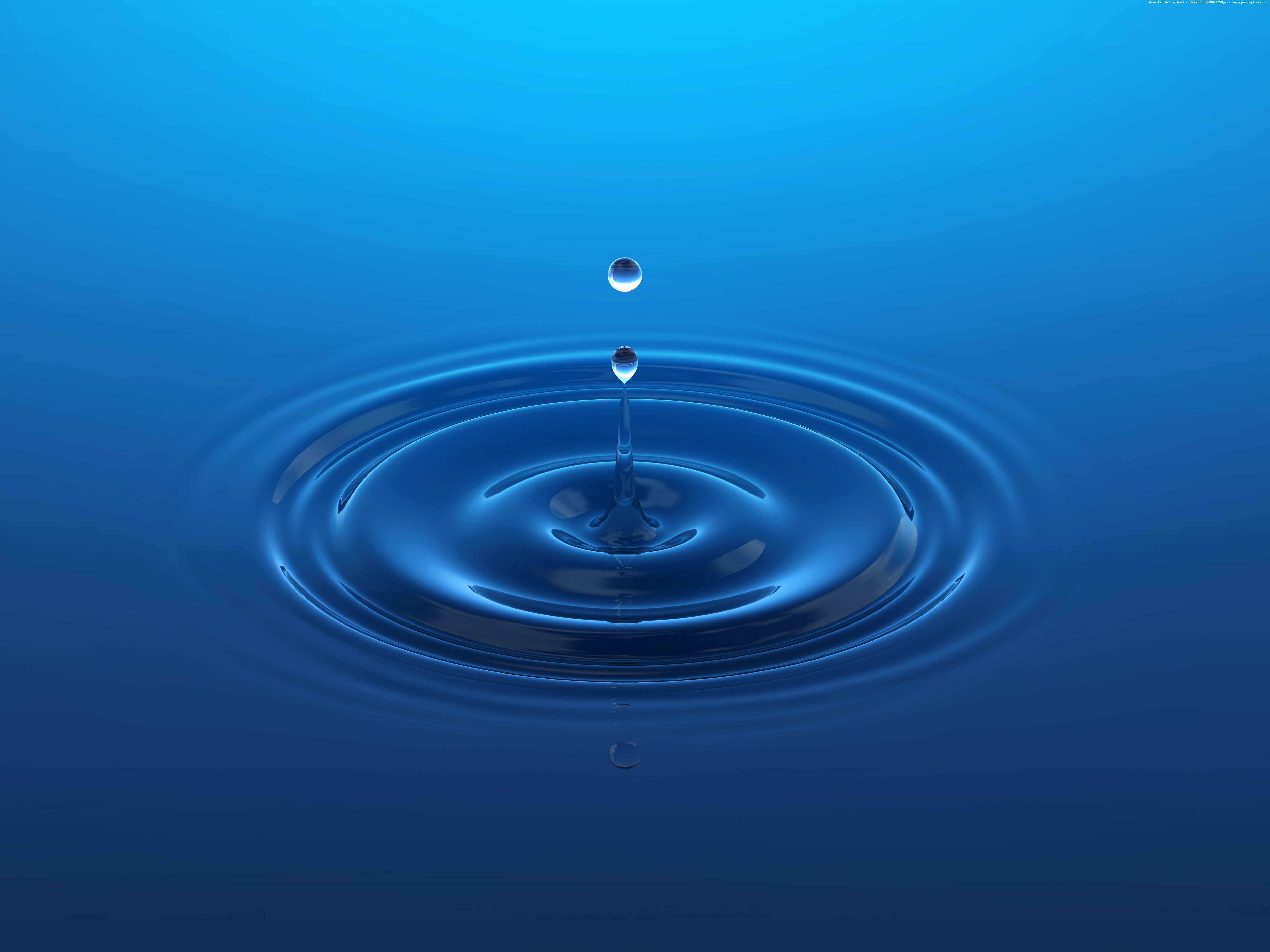 Blue Water Drop Background Psdgraphics