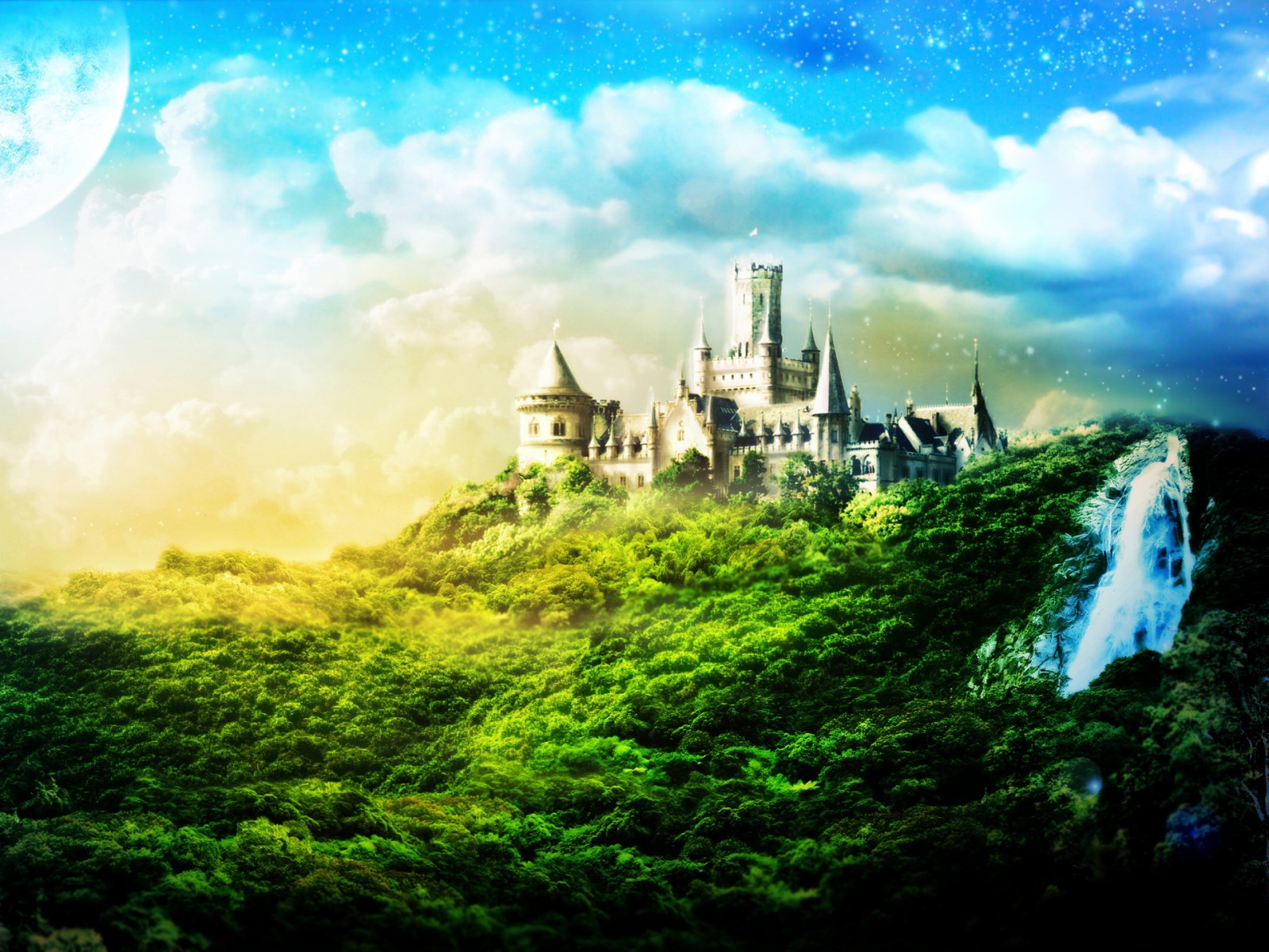 Fantasy Castle Wallpaper HD Background