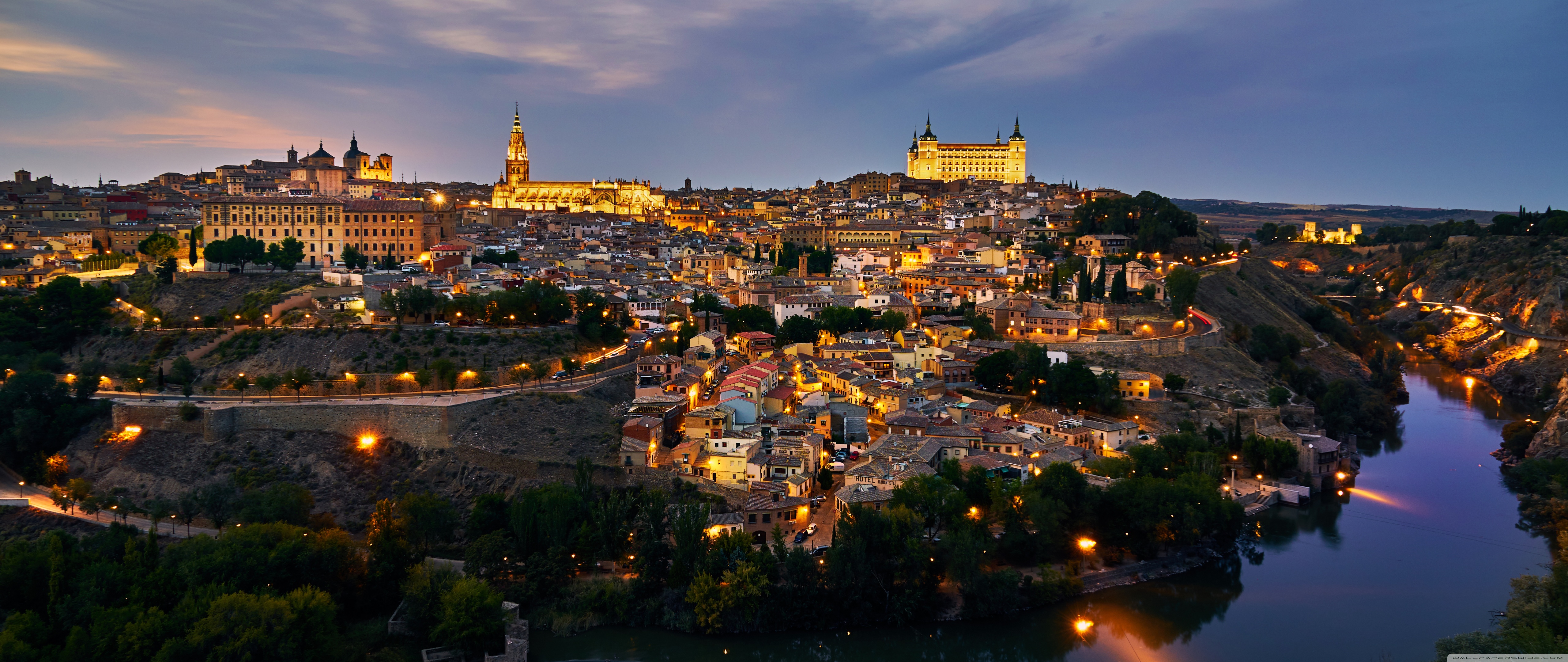 Historic City Of Toledo Spain 4k HD Desktop Wallpaper For