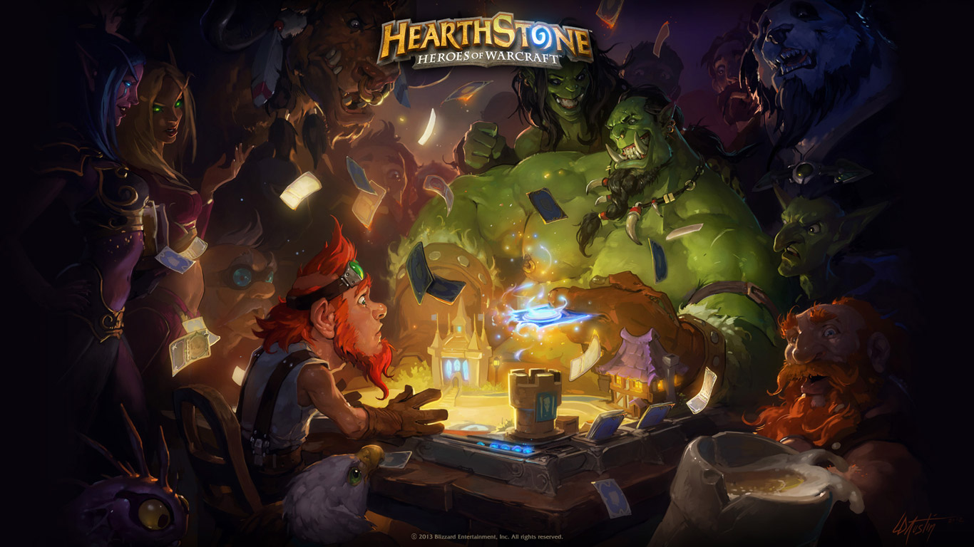 Free Hearthstone Heroes of Warcraft Wallpaper in 1366x768