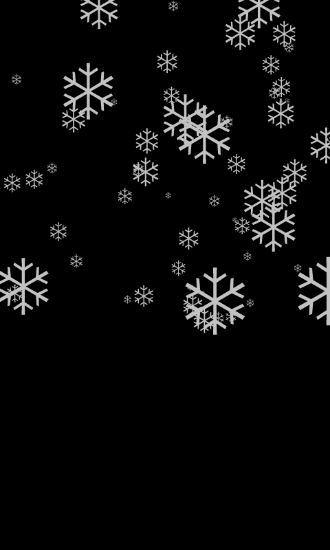Snowflake Screensaver Android Wallpaper