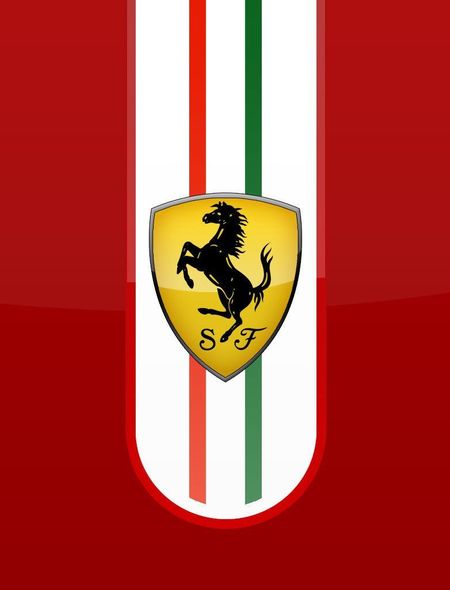 Glossy Ferrari Logo Wallpaper For Amazon Kindle Fire HD