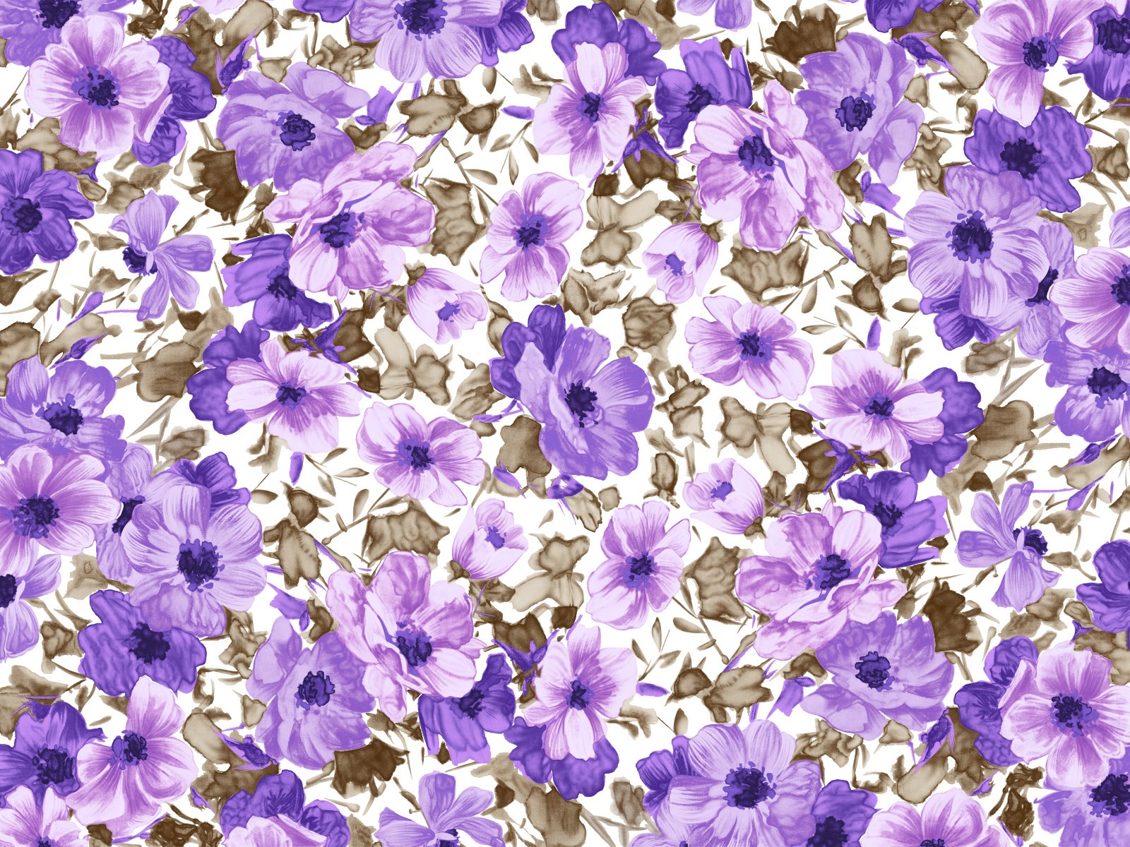 Patterns Flower Paintings Background Wallpaper