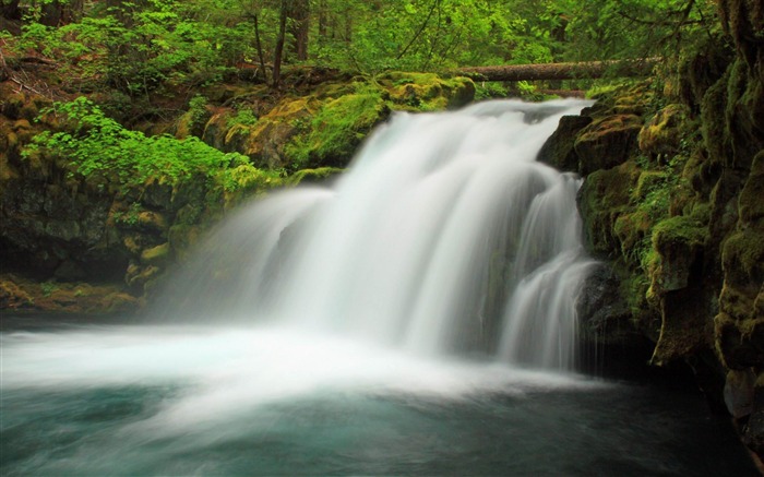 Waterfall United States of America Nature rivers Landscape Wallpaper