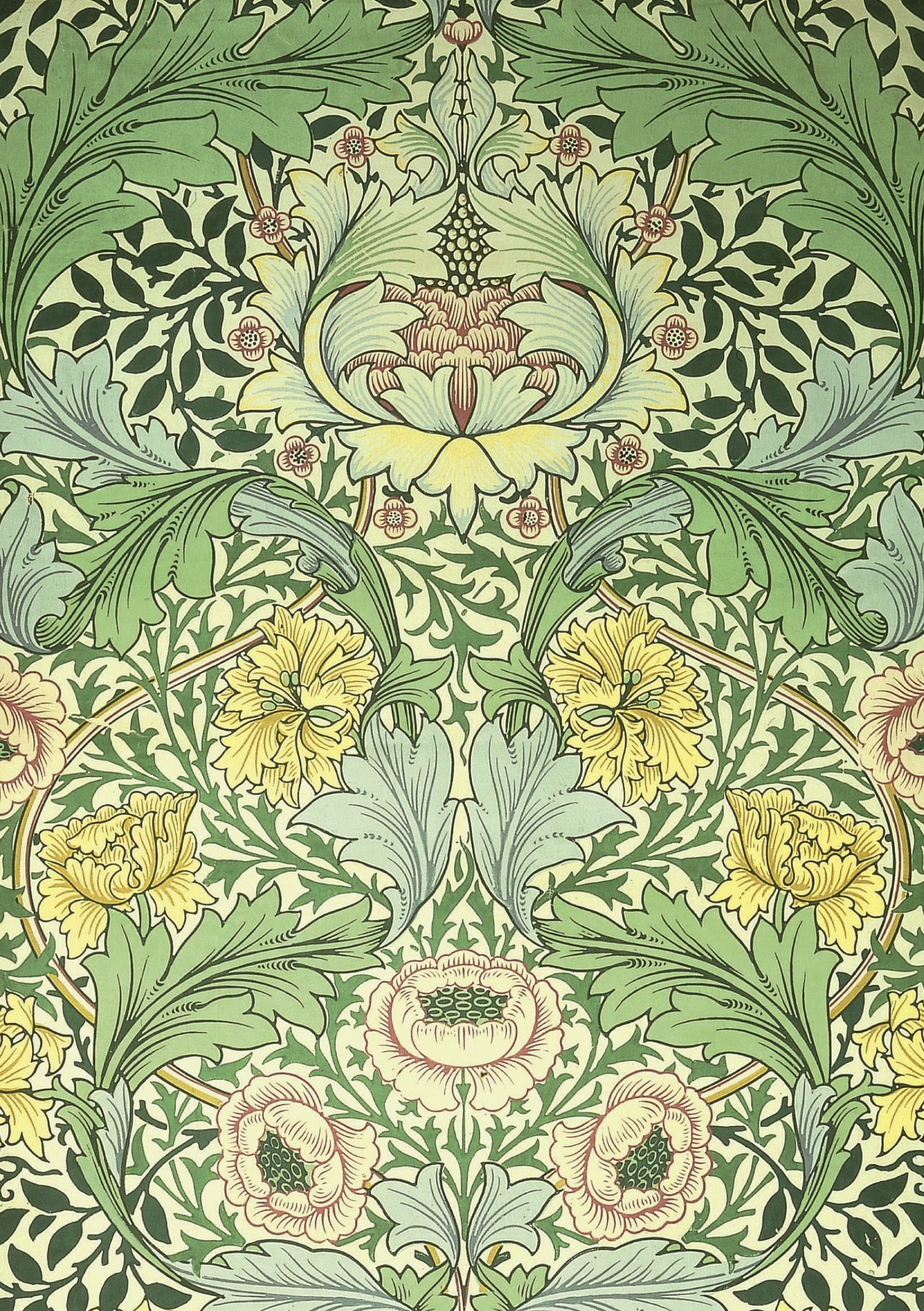 William Morris Pre Raphaelite Designer Wallpaper