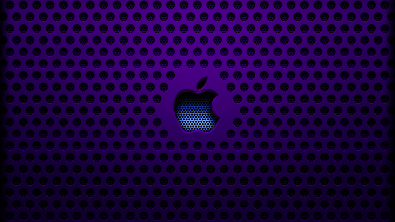 Purple Metal Apple Wallpaper