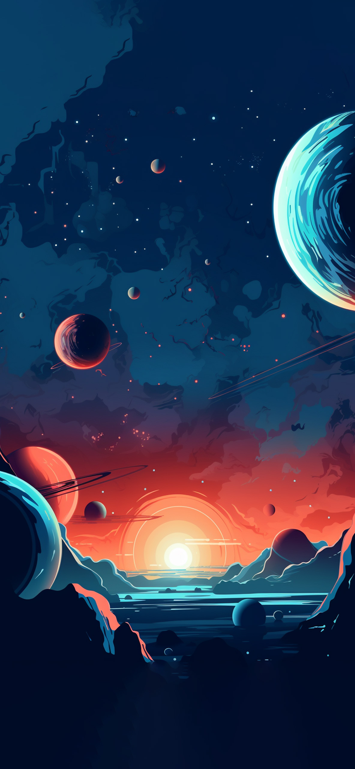 Galaxy Planet Star Wallpaper