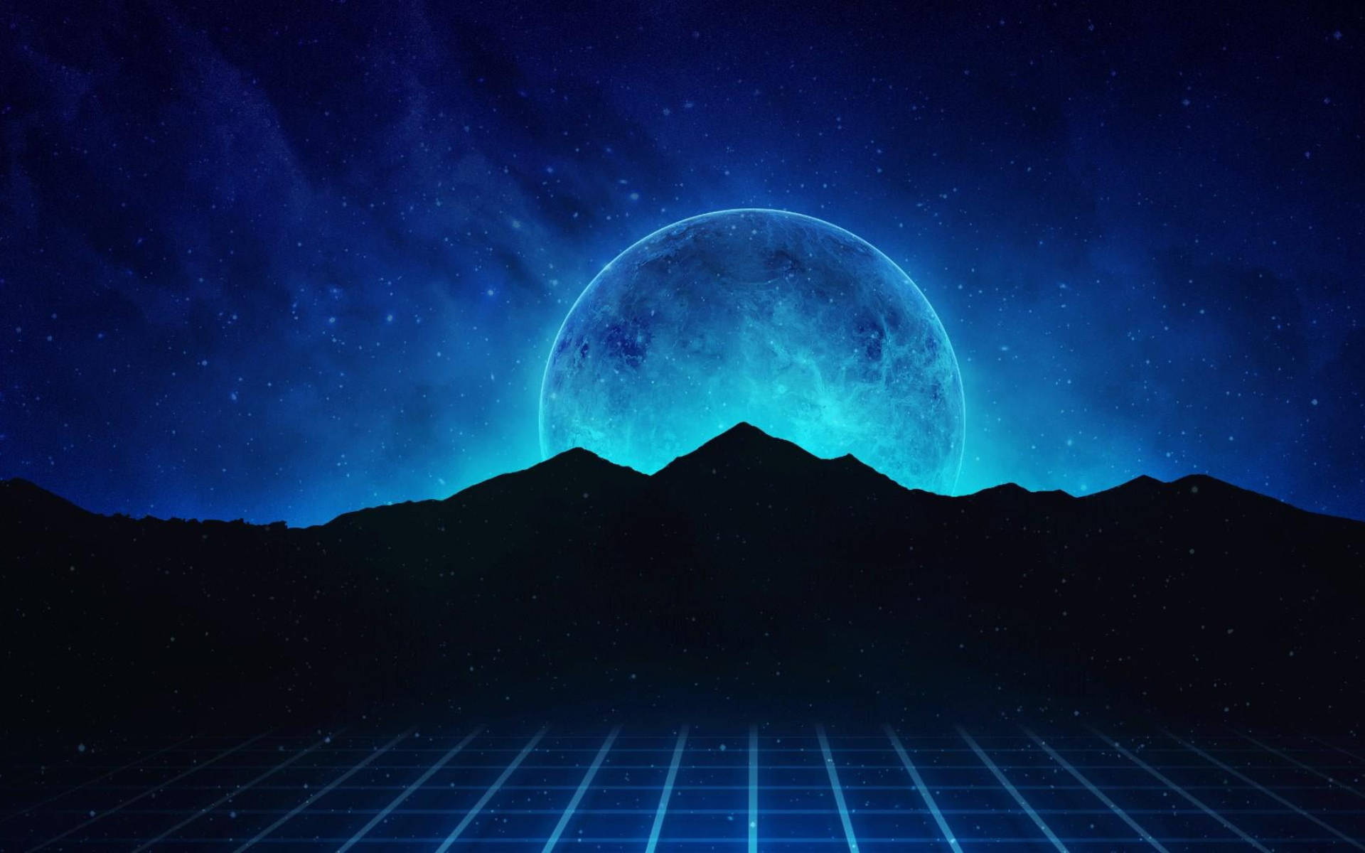 Galaxy Moon Wallpaper