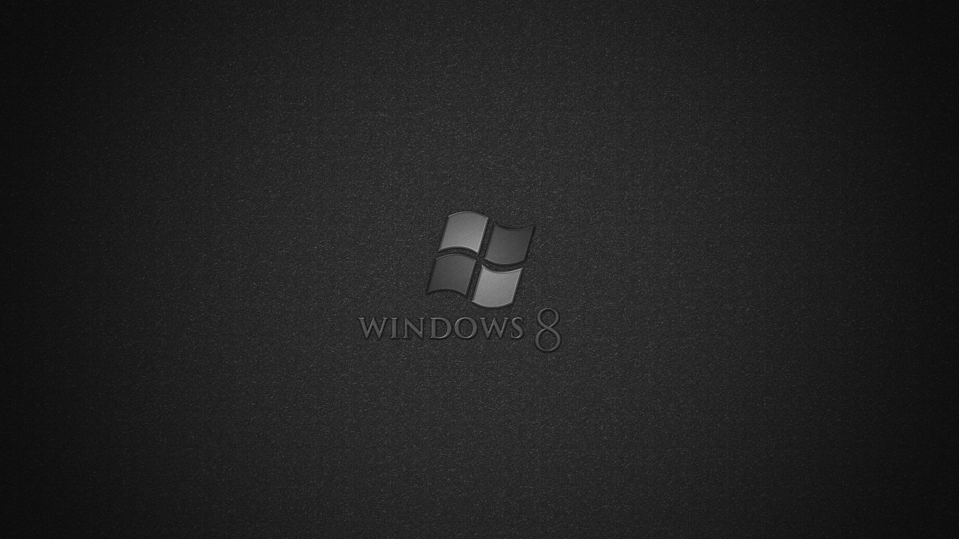 1366x768 Windows 8 Black desktop PC and Mac wallpaper
