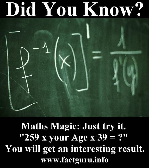 Fun Math   Unbelievable facts Picture
