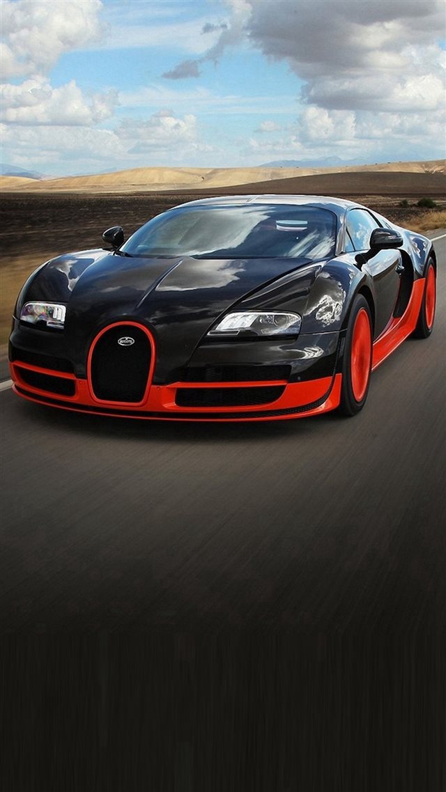 Red And Black Sports Car iPhone Wallpaper
