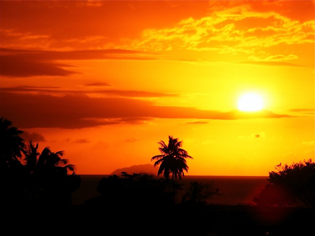 Panoramio Photo Of Caribbean Sunset