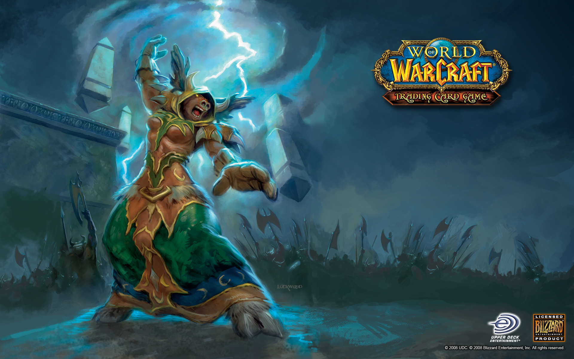 Game World Of Warcraft Shaman Tauren Druid Storm Lightning Wallpaper