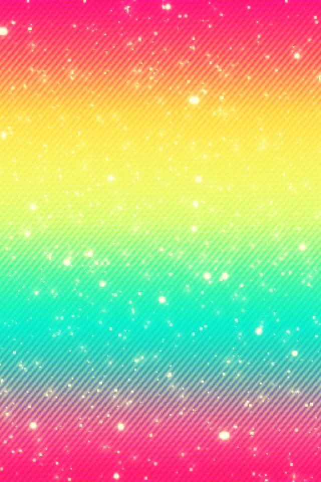 Background iPhone Glitter Rainbows iPhone4s Wallpaper Cute